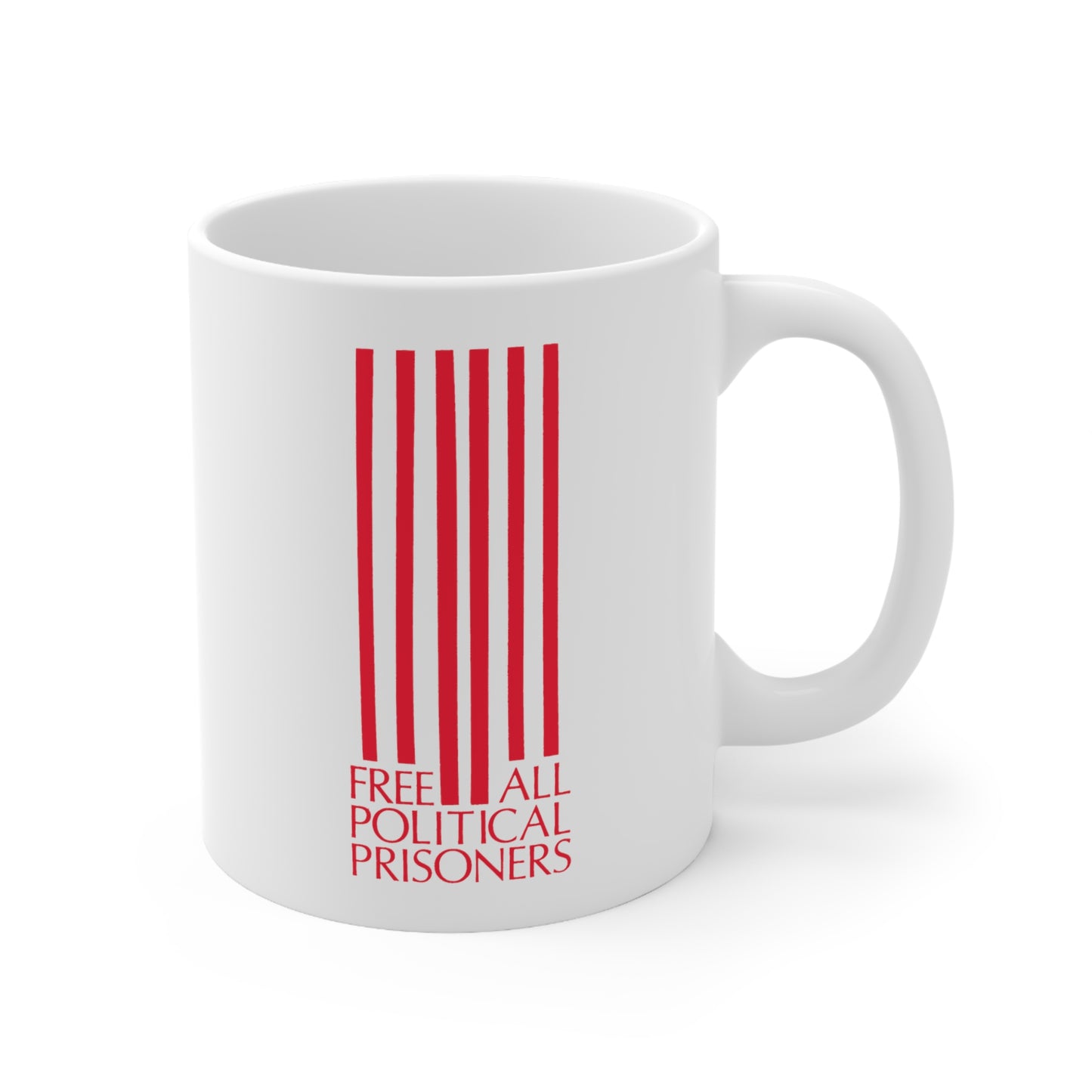 'Free All Political Prisoners' Ceramic Mug 11oz