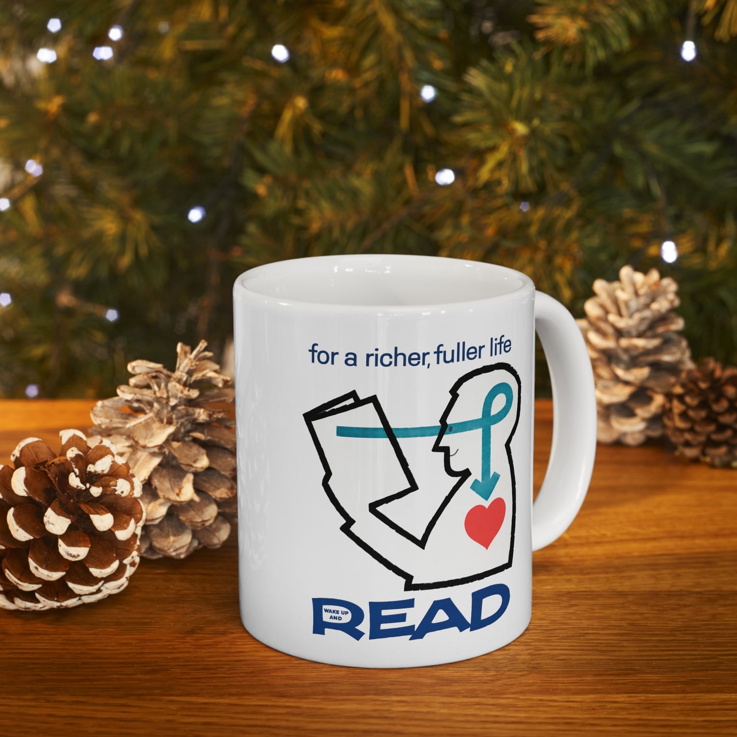 'For a Richer Life, Read' Ceramic Mug 11oz