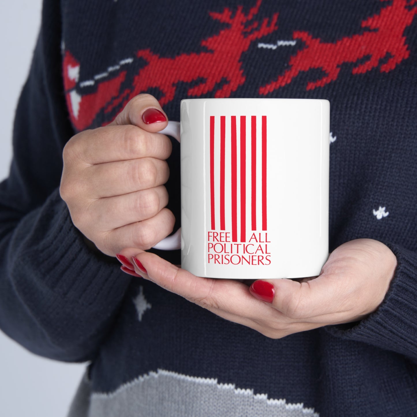 'Free All Political Prisoners' Ceramic Mug 11oz