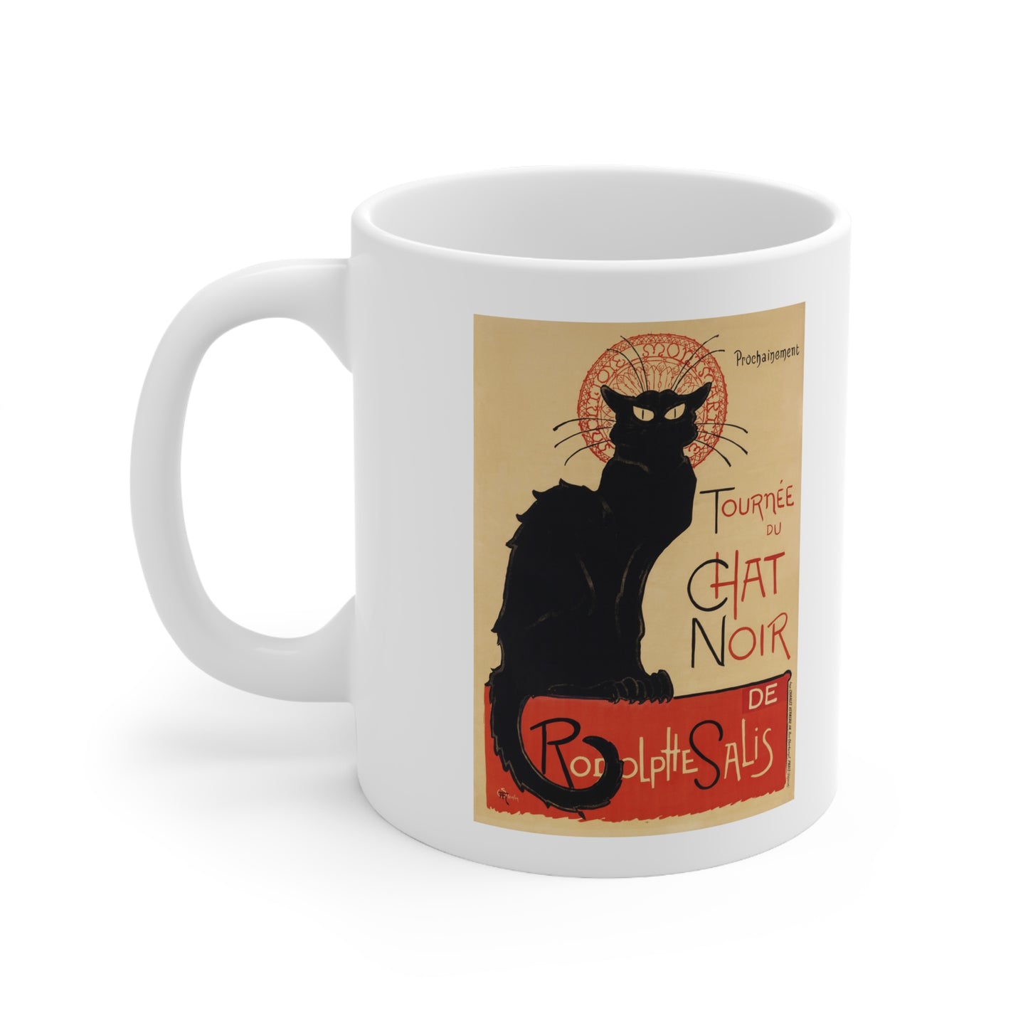 'Le Chat Noir' Ceramic Mug 11oz