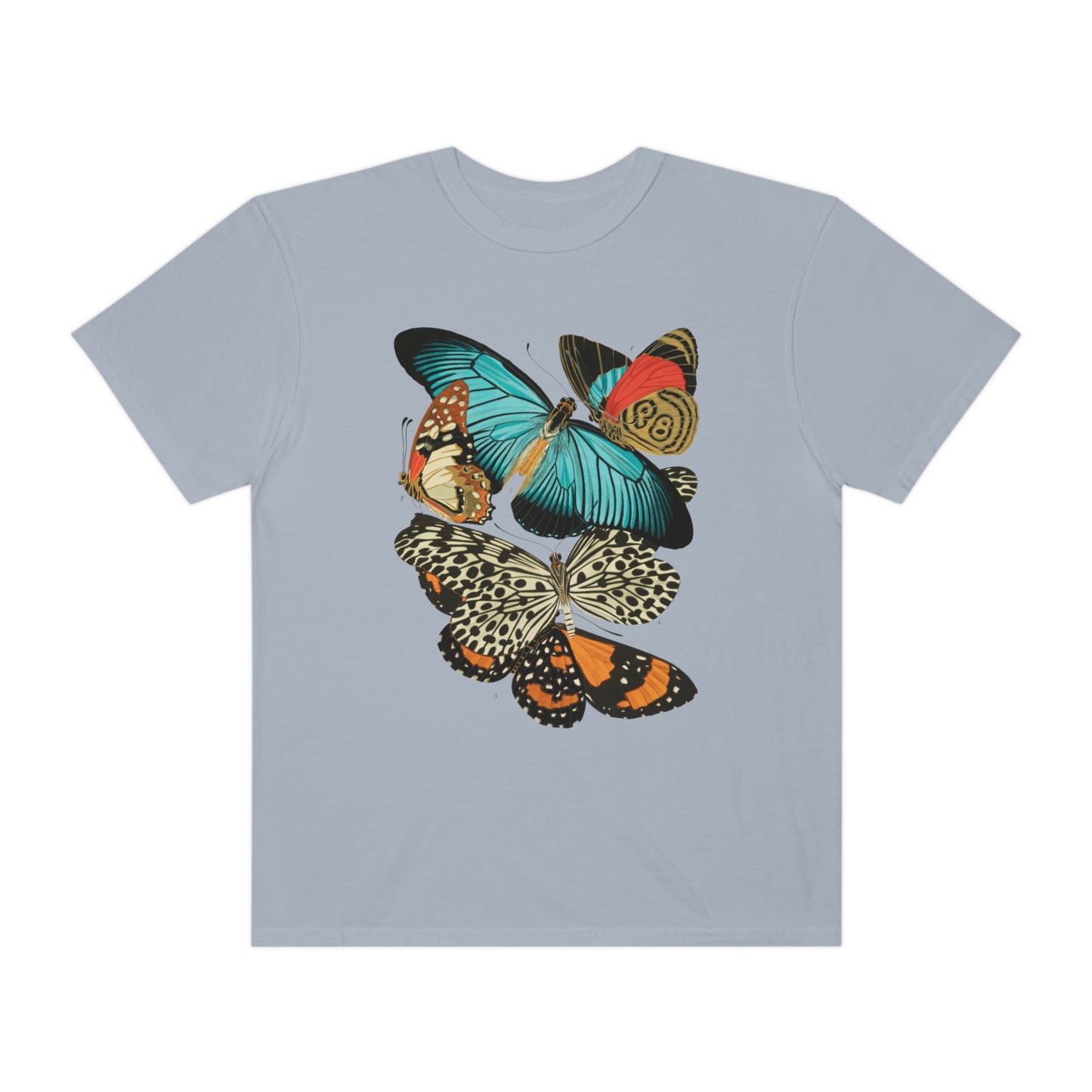 Art Deco Butterfly Print Shirt