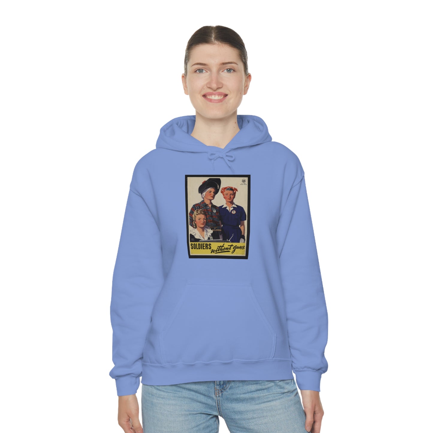 Vintage 'Soldiers Without Guns' Hooded Sweatshirt