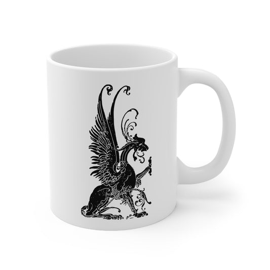 Elegant Dragon Ceramic Mug 11oz