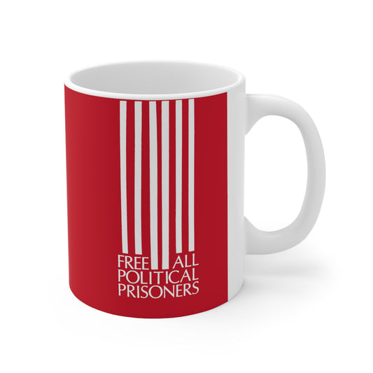 'Free All Political Prisoners' Ceramic Mug 11oz