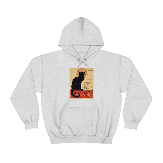 Vintage Chat Noir Hooded Sweatshirt