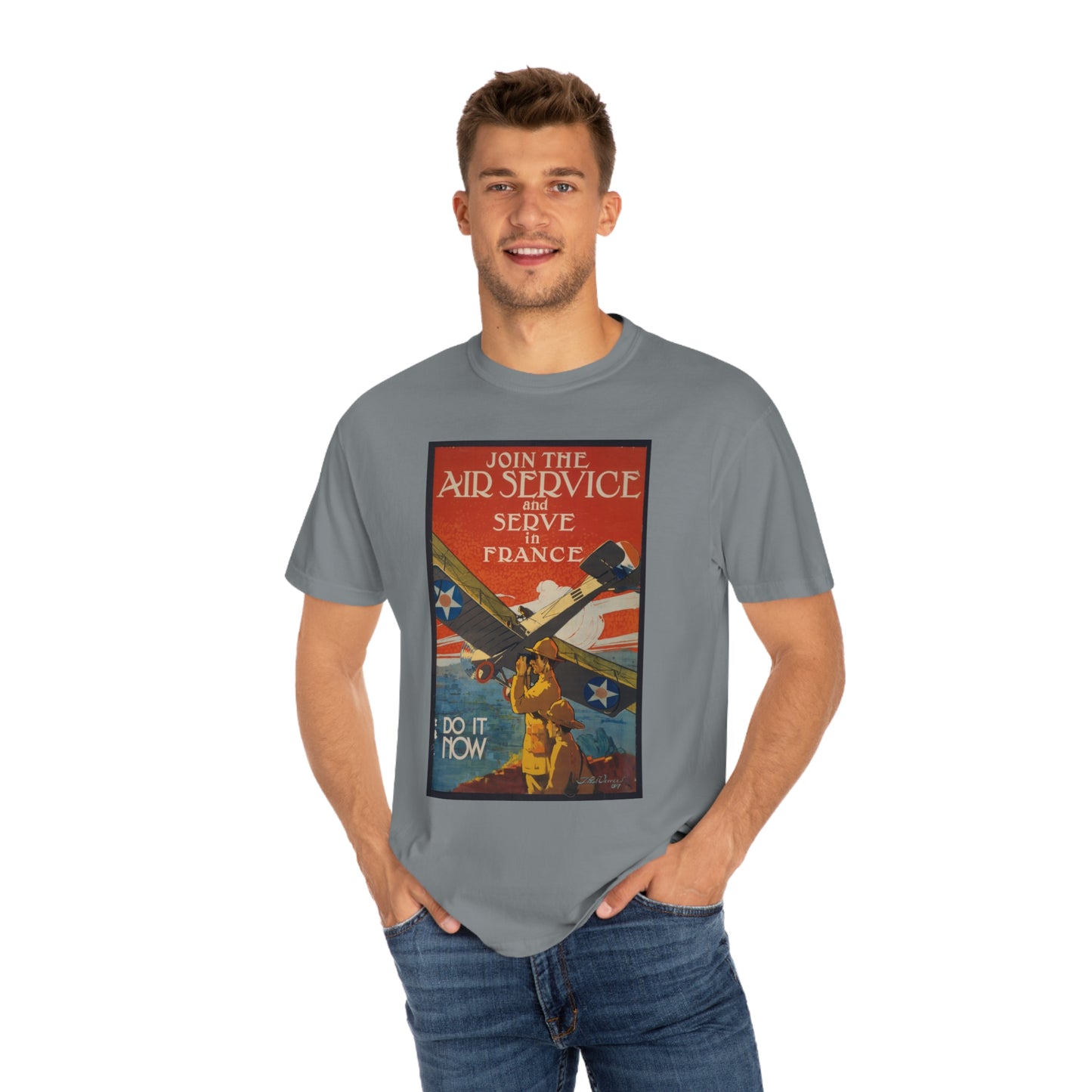 'Serve in France' Propaganda Print Shirt