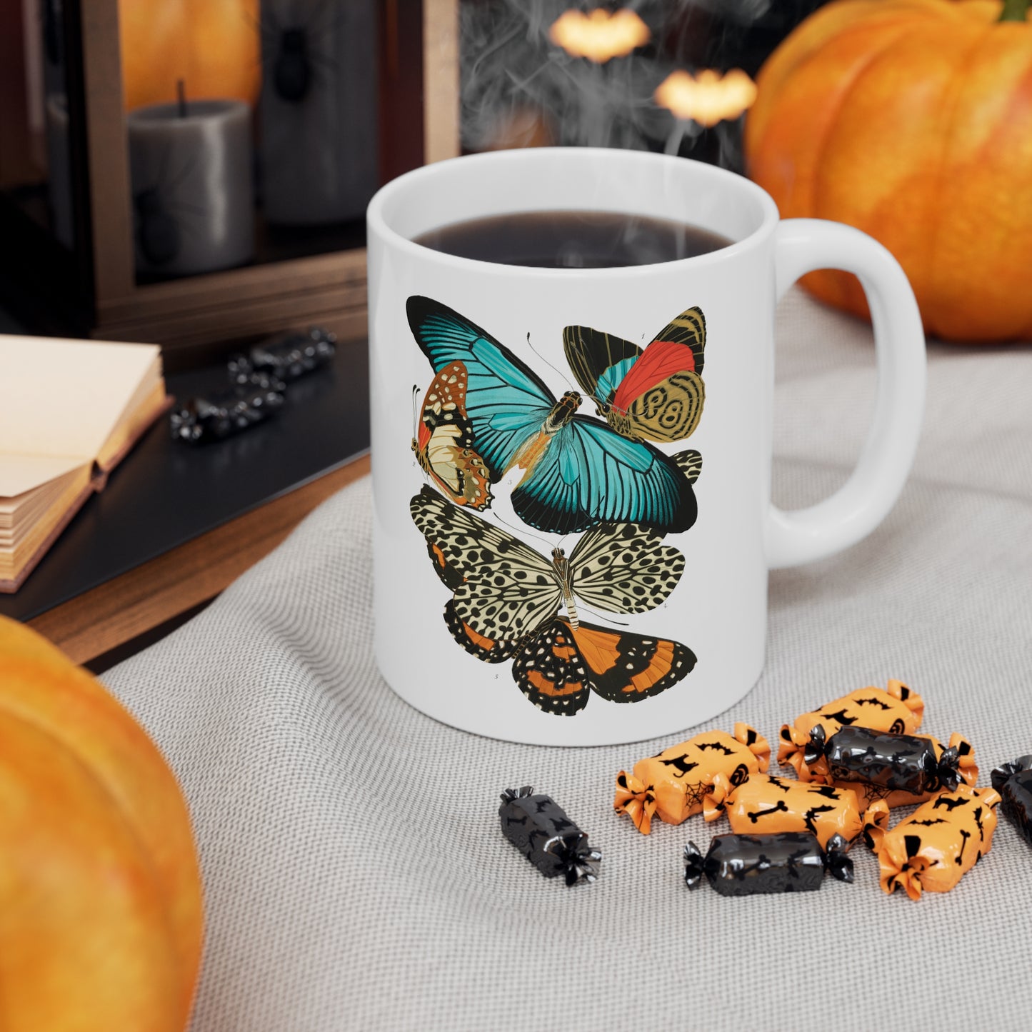 Vintage Butterflies Ceramic Mug 11oz