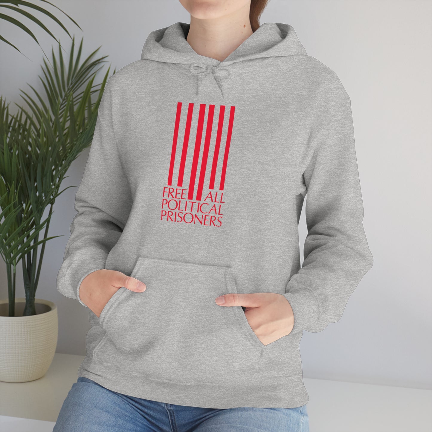 'Free All Political Prisoners' Hooded Sweatshirt