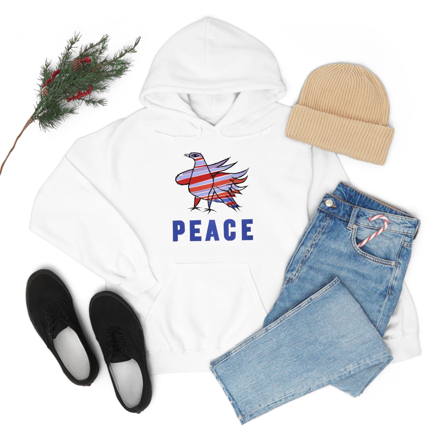 Peace Dove Hooded Sweatshirt