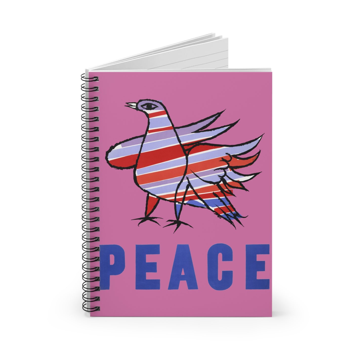 Peace Dove Spiral Notebook - Ruled Line