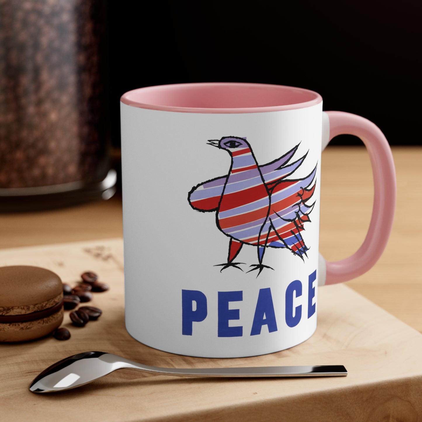 Peace Dove Accent Coffee Mug, 11oz