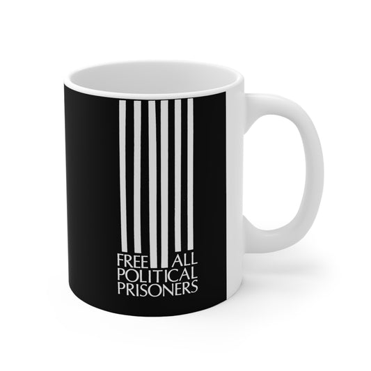 'Free All Political Prisoners' Ceramic Mug 11oz