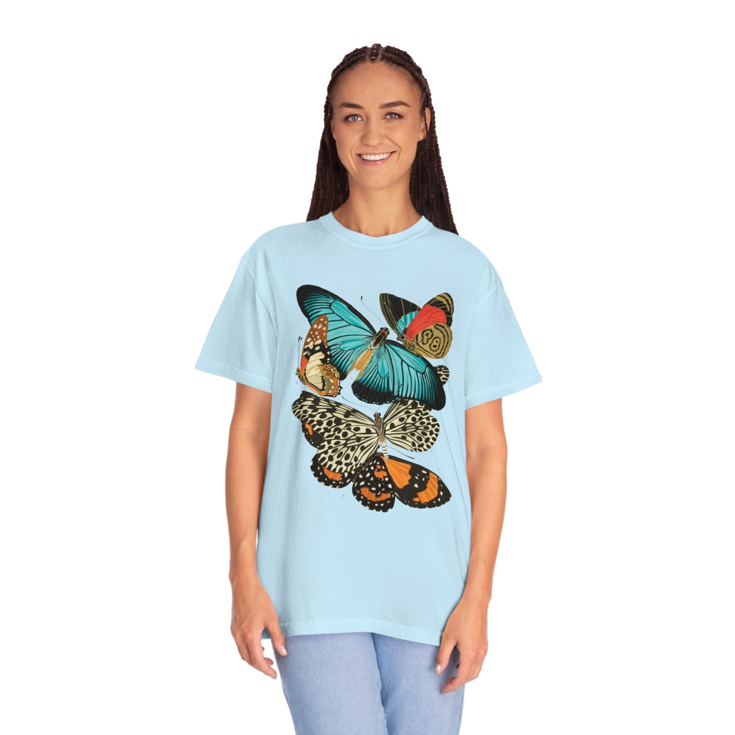 Art Deco Butterfly Print Shirt