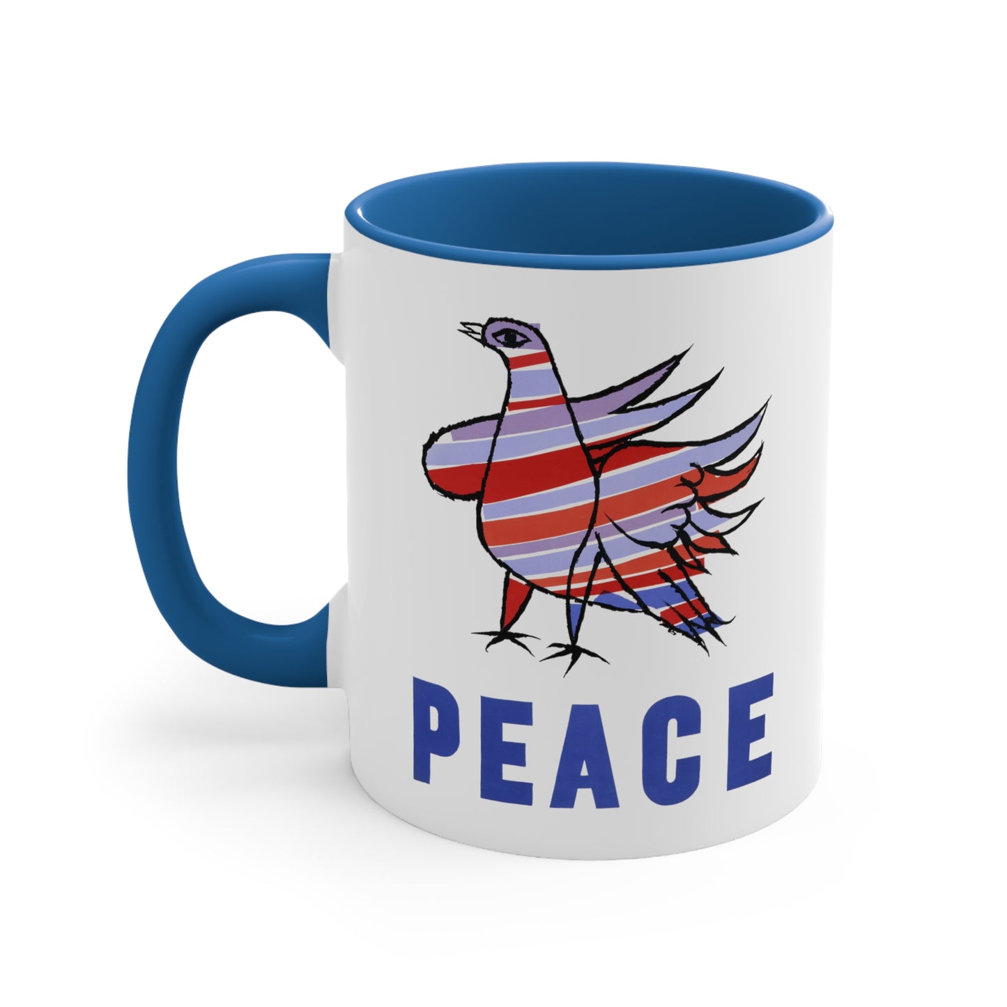 Peace Dove Accent Coffee Mug, 11oz