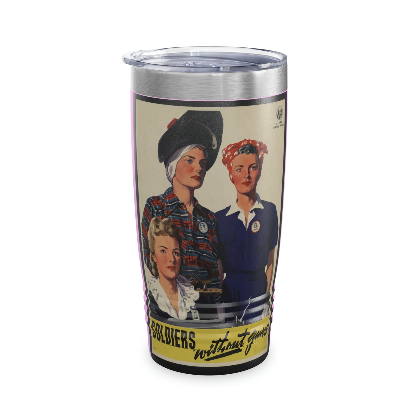 Vintage 'Soldiers Without Guns' Ringneck Tumbler, 20oz