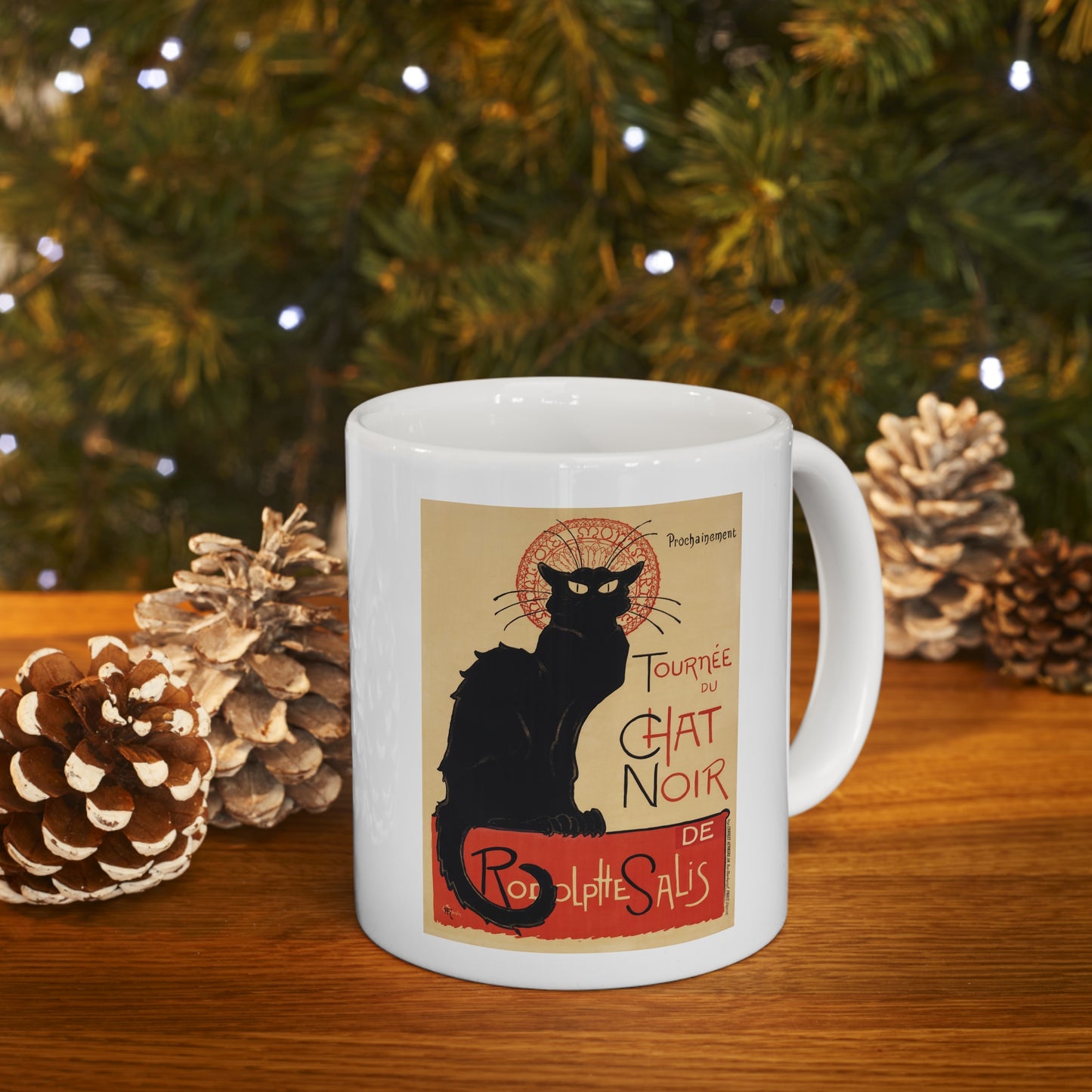 'Le Chat Noir' Ceramic Mug 11oz