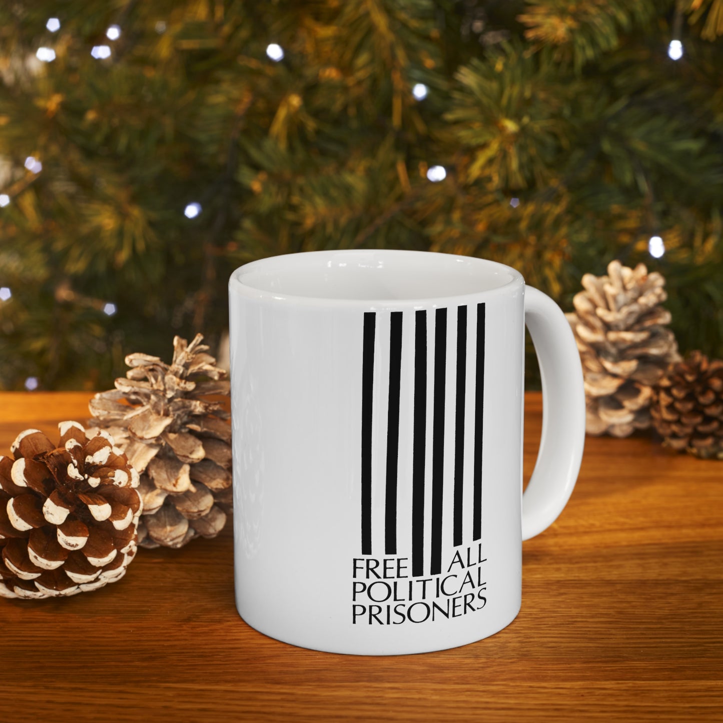 'Free All Political Prisoners' Ceramic Mug 11oz