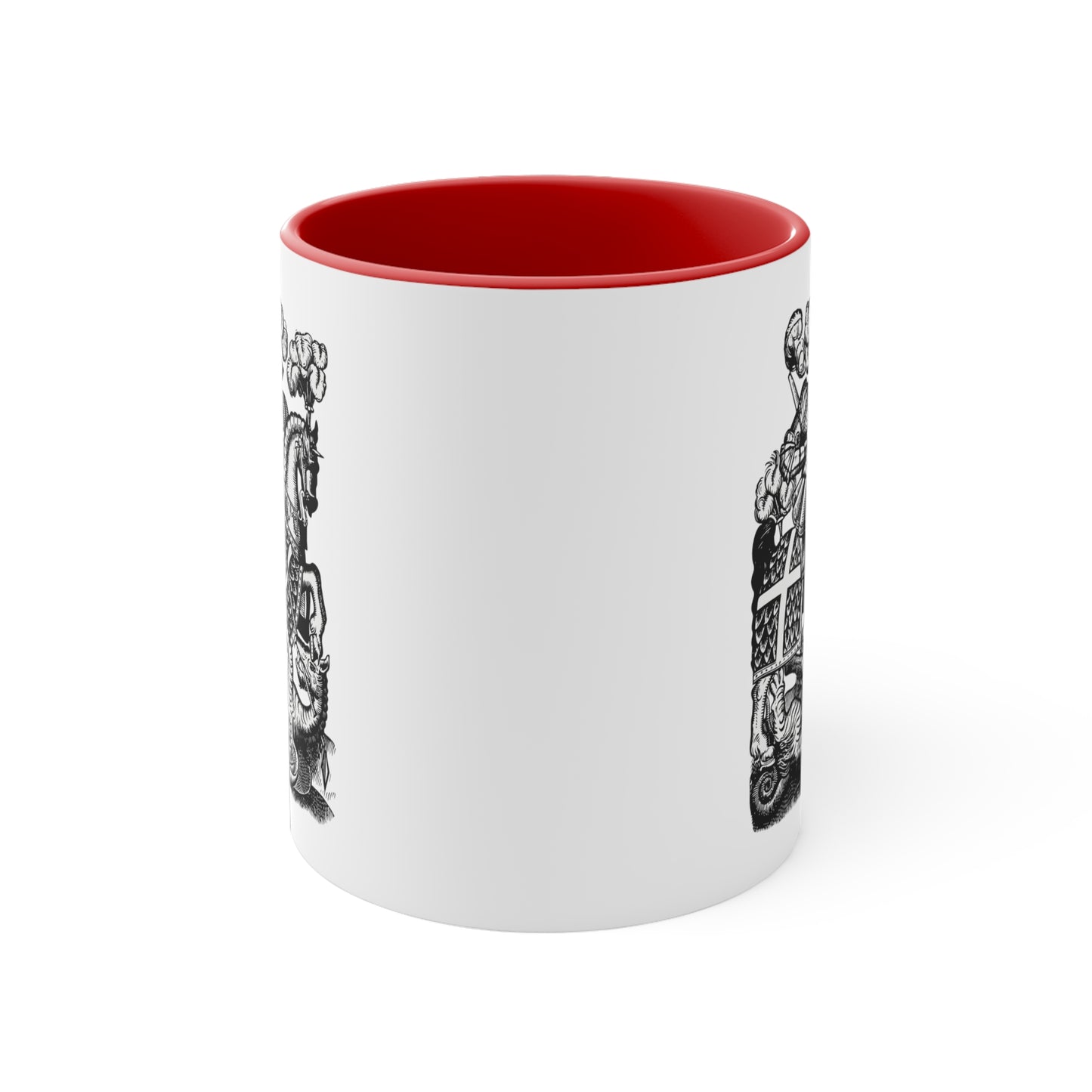 Red Cross Knight Accent Coffee Mug, 11oz