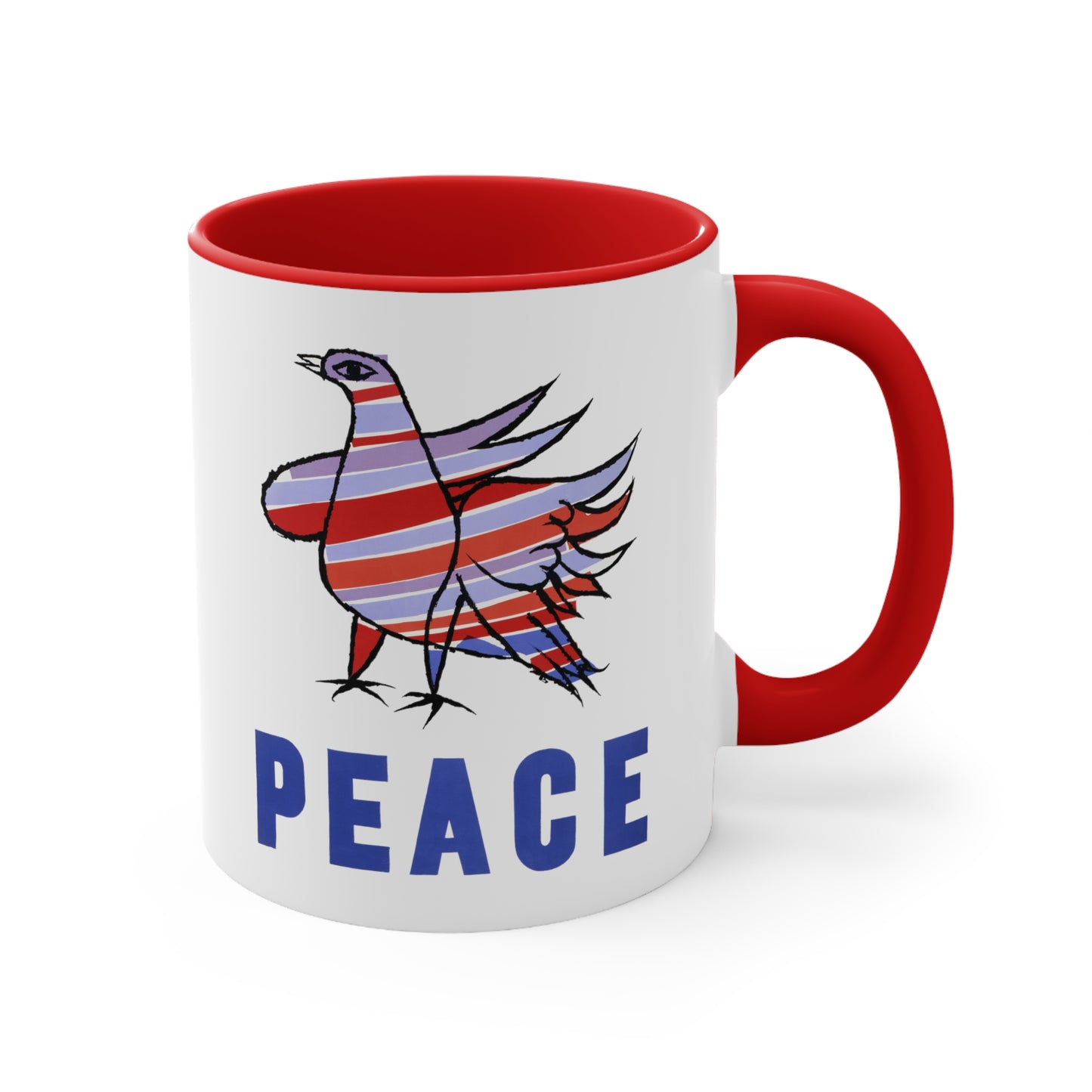 Peace Dove Accent Coffee Mug, 11oz