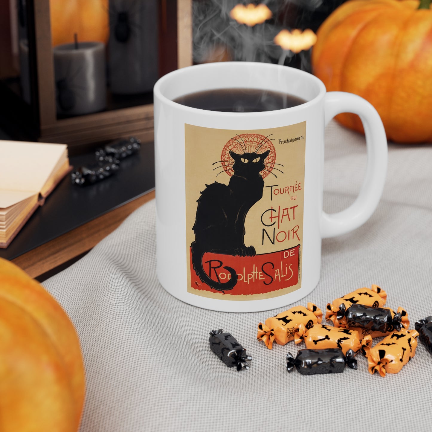 Chat Noir Ceramic Mug 11oz