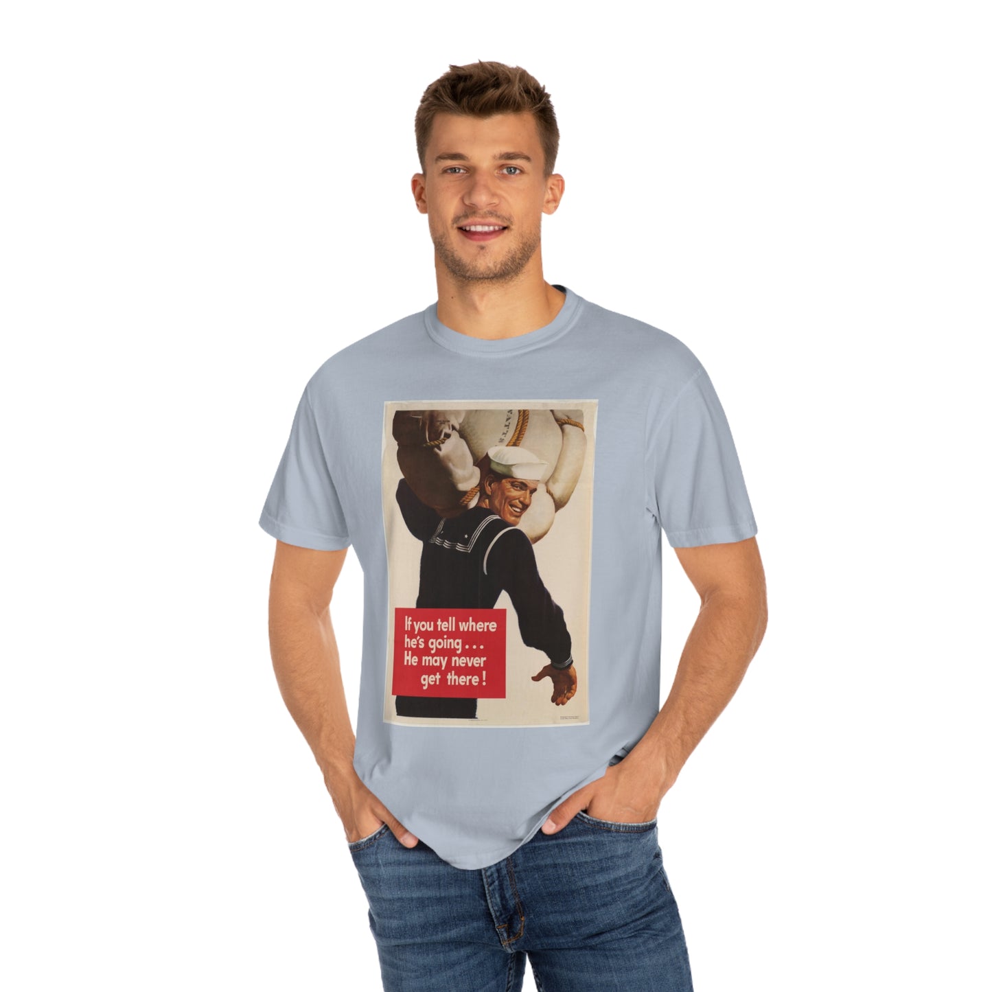 'He May Never Get There' Propaganda Print Shirt