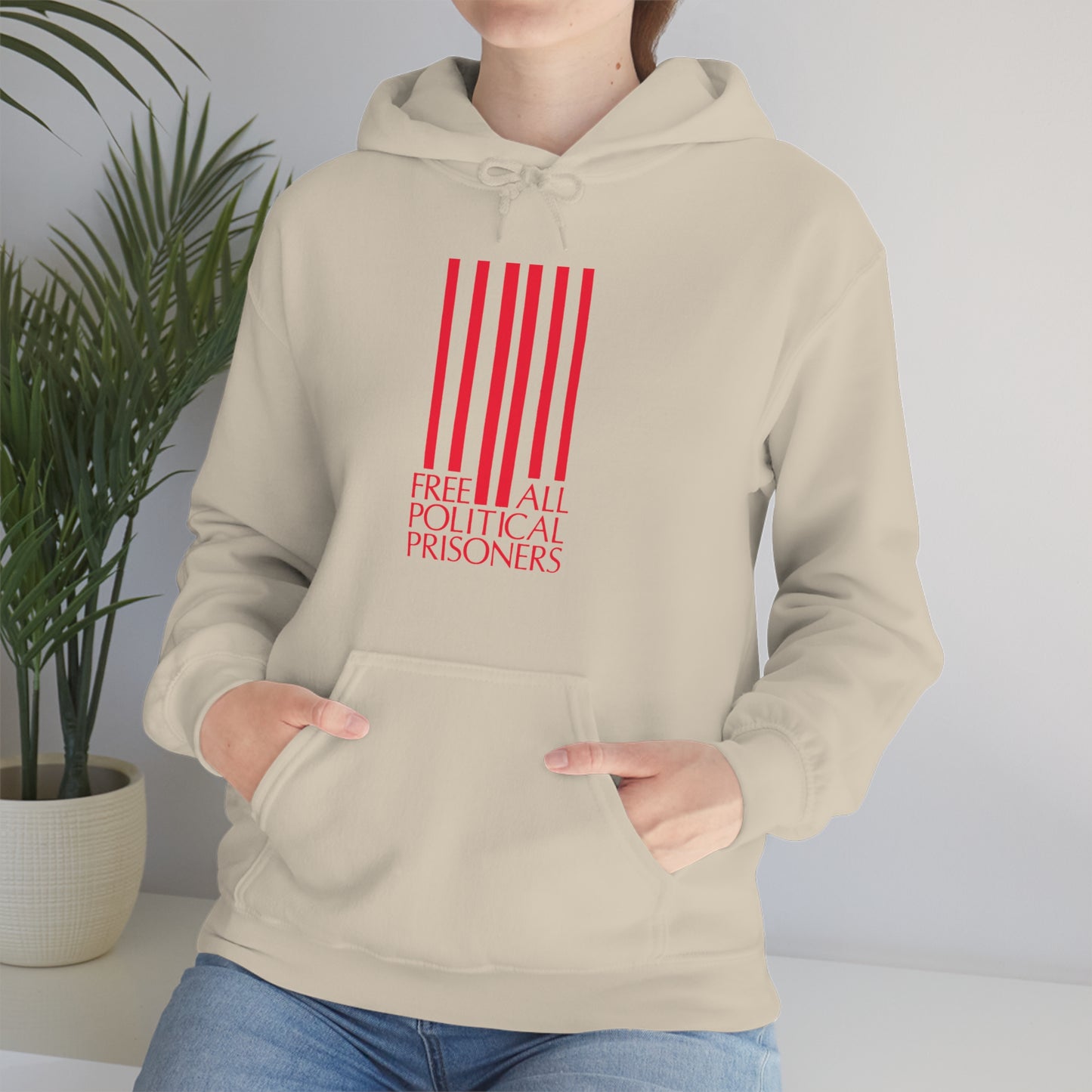 'Free All Political Prisoners' Hooded Sweatshirt