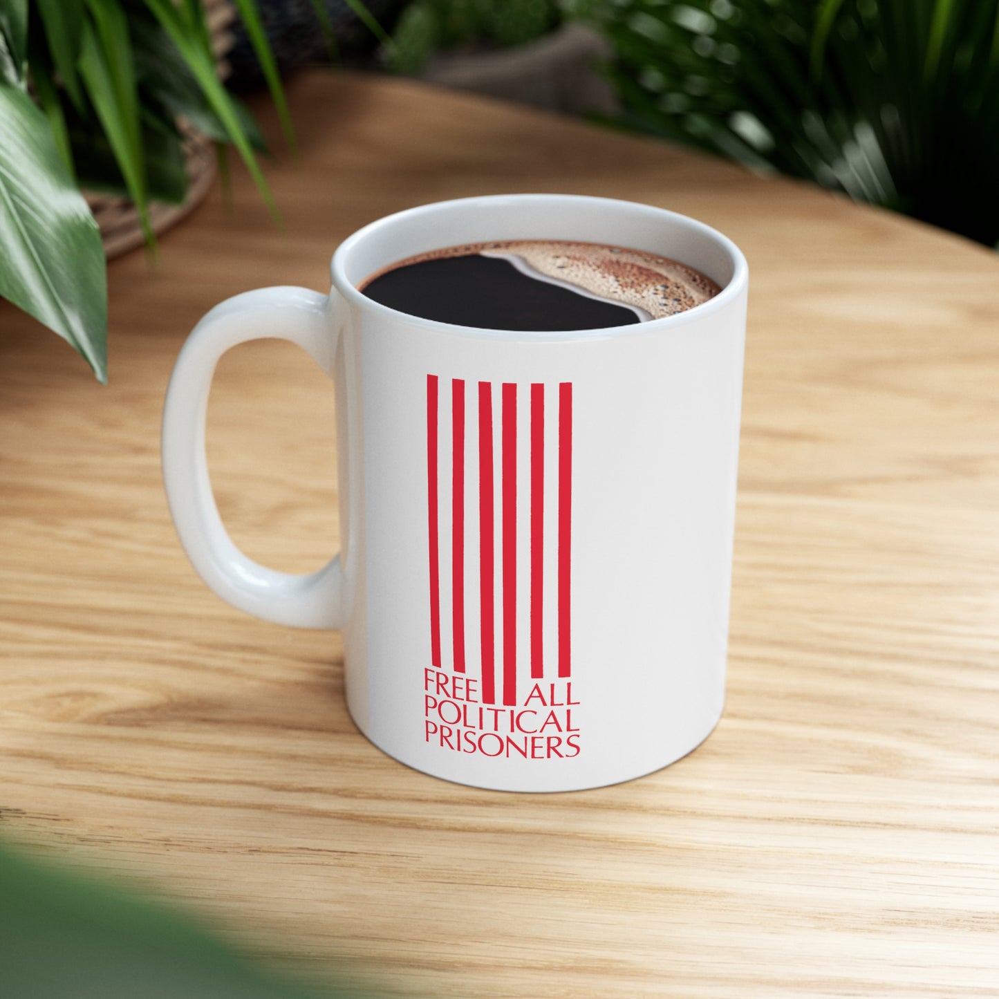 'Free All Political Prisoners' Ceramic Mug 11oz