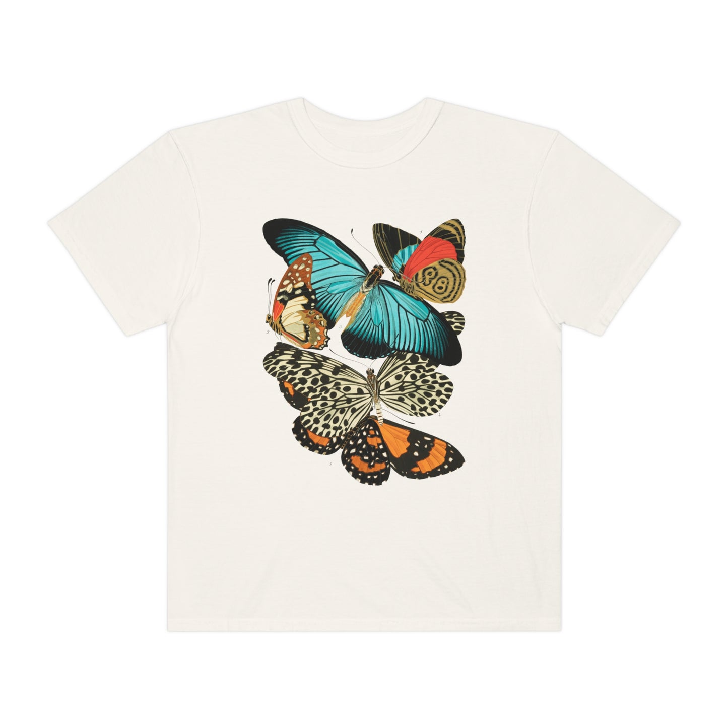 Art Deco Butterfly Print Shirt