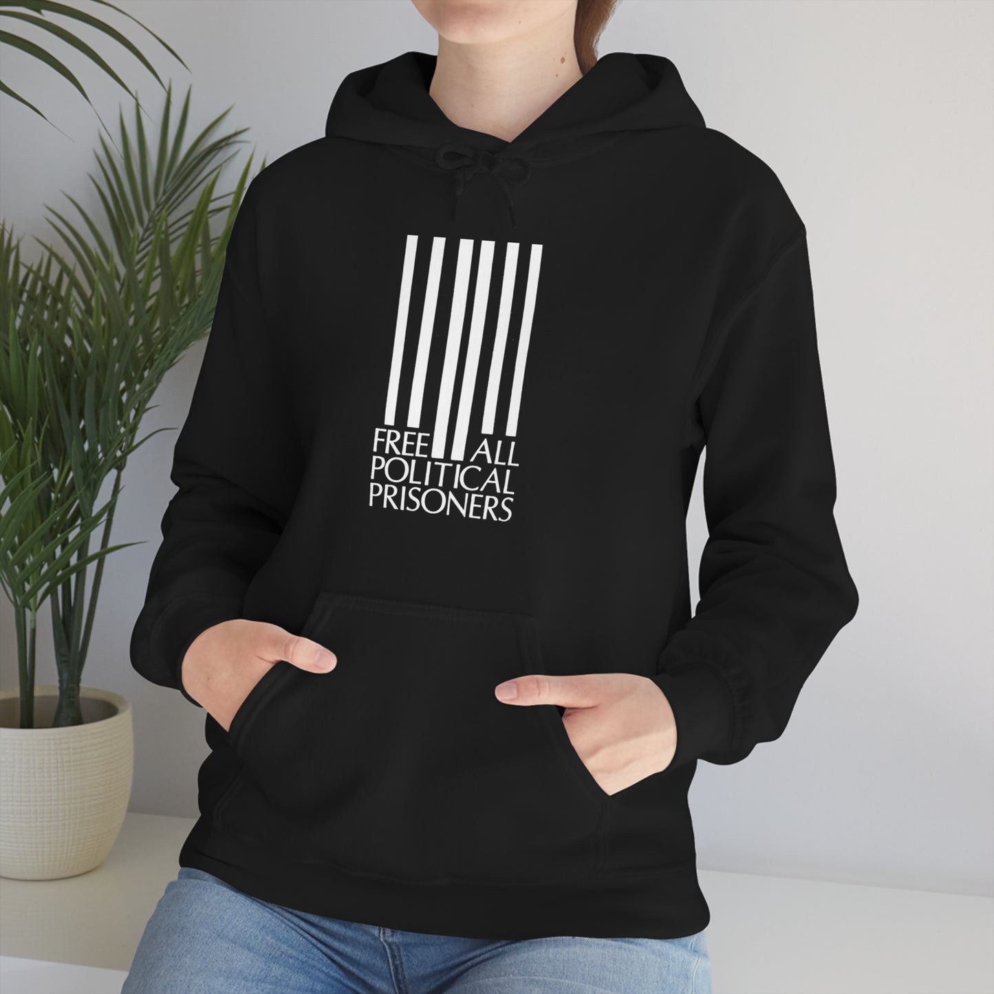 'Free All Political Prisoners' Hooded Sweatshirt