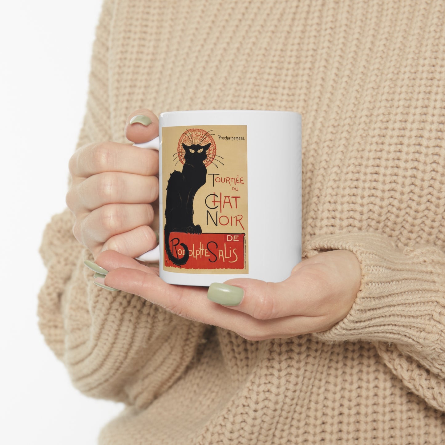 'Le Chat Noir' Ceramic Mug 11oz