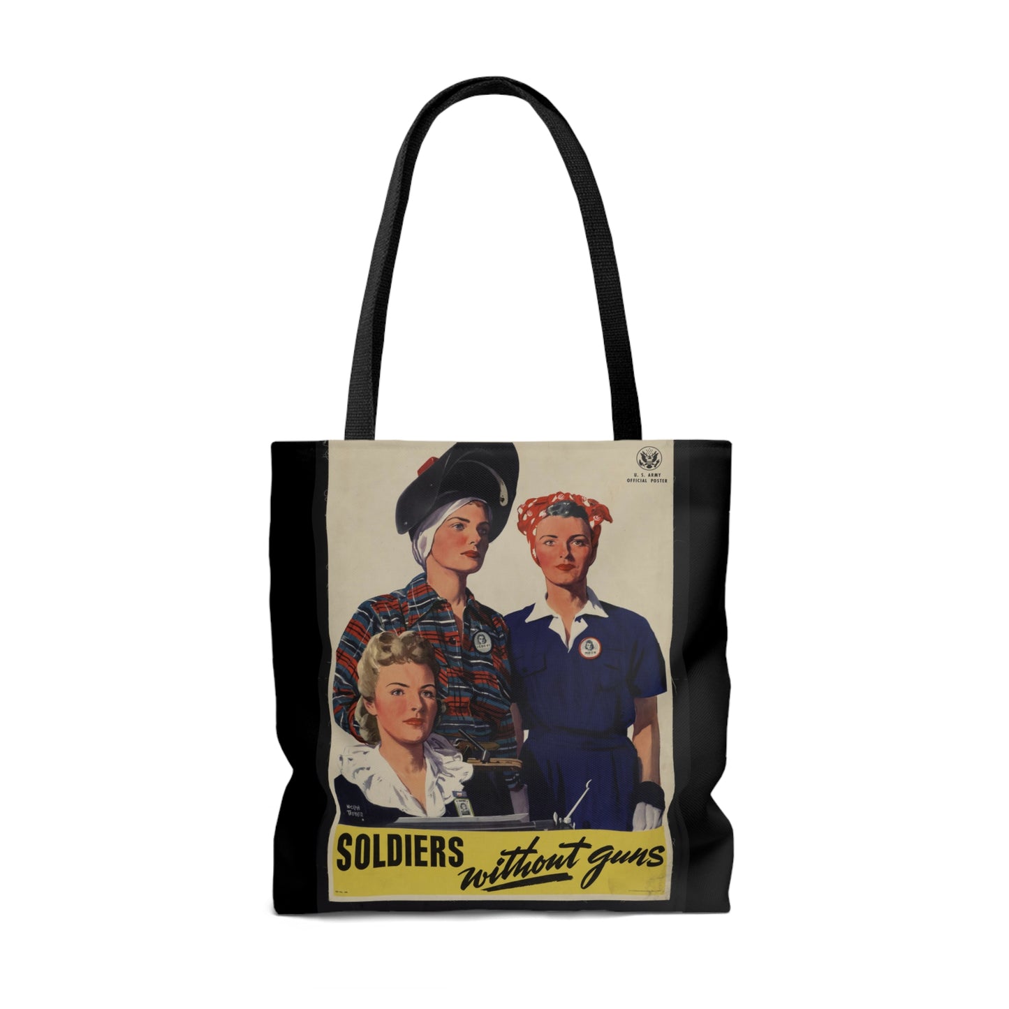 Vintage 'Soldiers Without Guns Propaganda Tote Bag