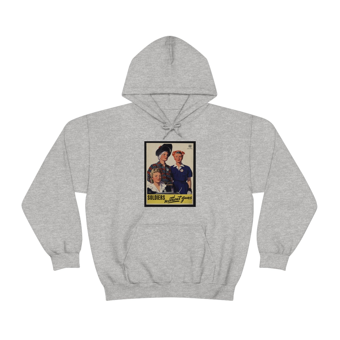 Vintage 'Soldiers Without Guns' Hooded Sweatshirt