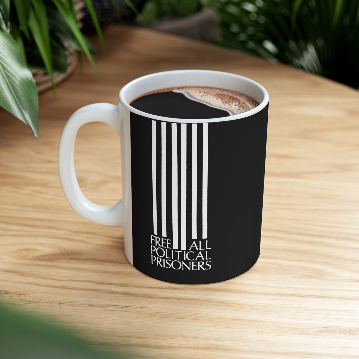 'Free All Political Prisoners' Ceramic Mug 11oz