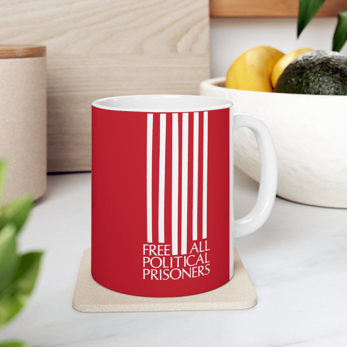 'Free All Political Prisoners' Ceramic Mug 11oz