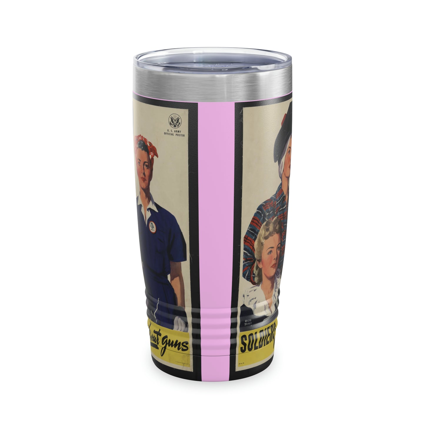 Vintage 'Soldiers Without Guns' Ringneck Tumbler, 20oz