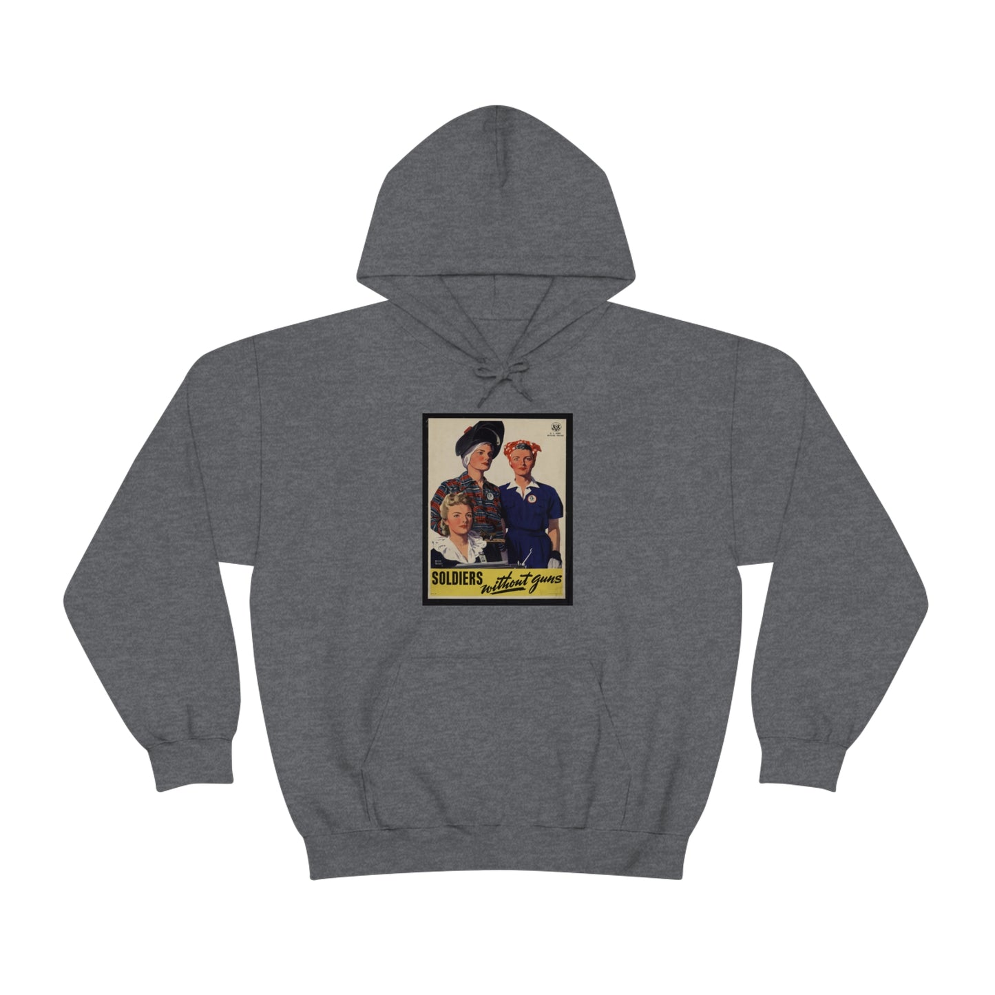 Vintage 'Soldiers Without Guns' Hooded Sweatshirt