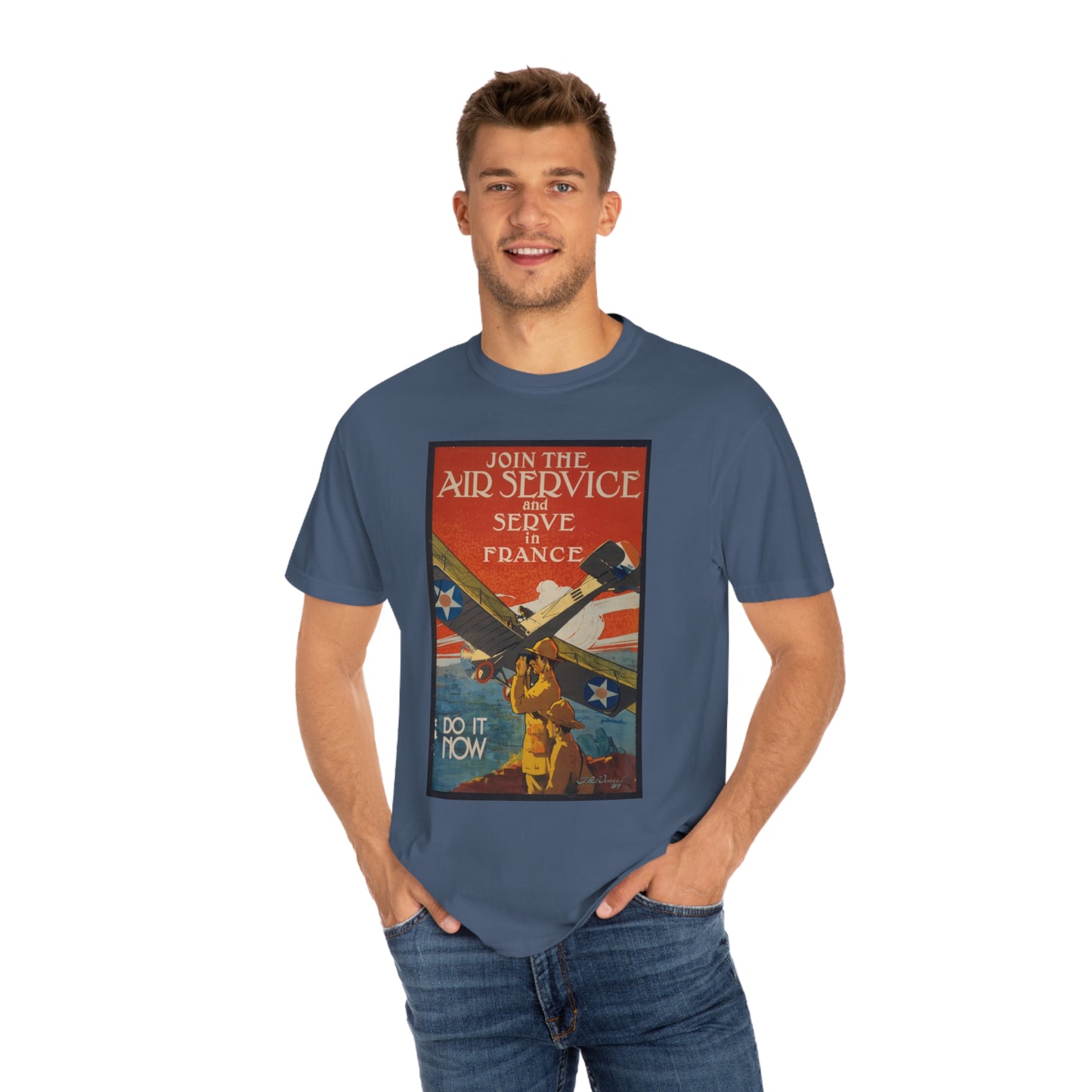 'Serve in France' Propaganda Print Shirt