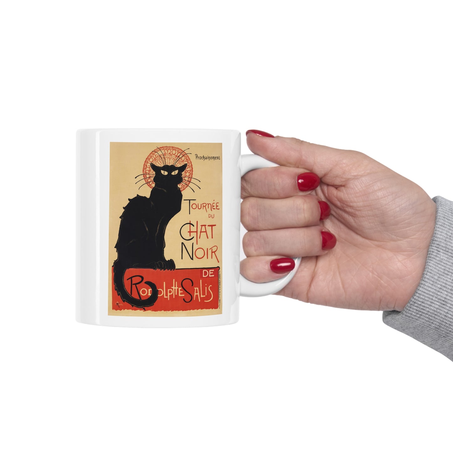 Chat Noir Ceramic Mug 11oz