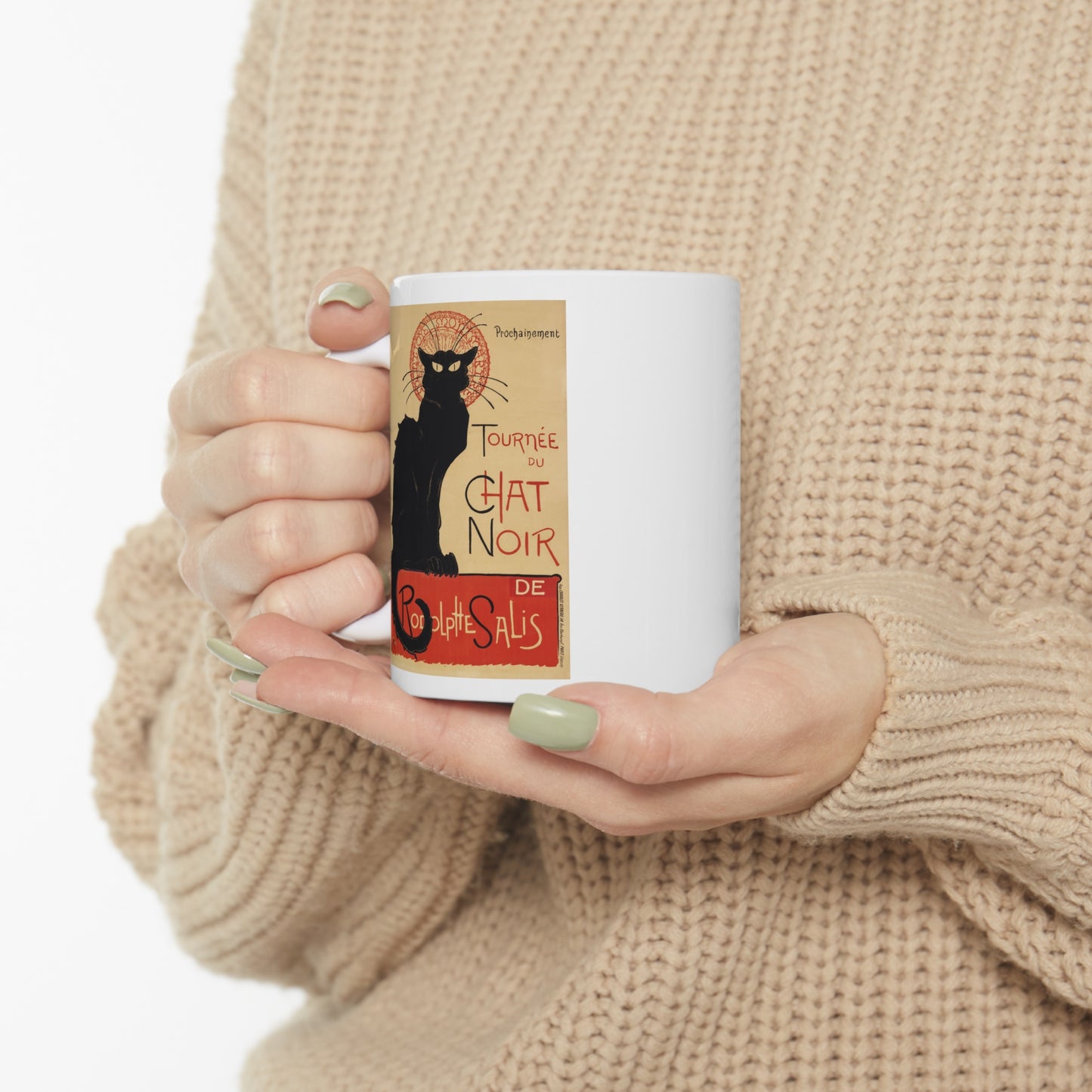 Chat Noir Ceramic Mug 11oz