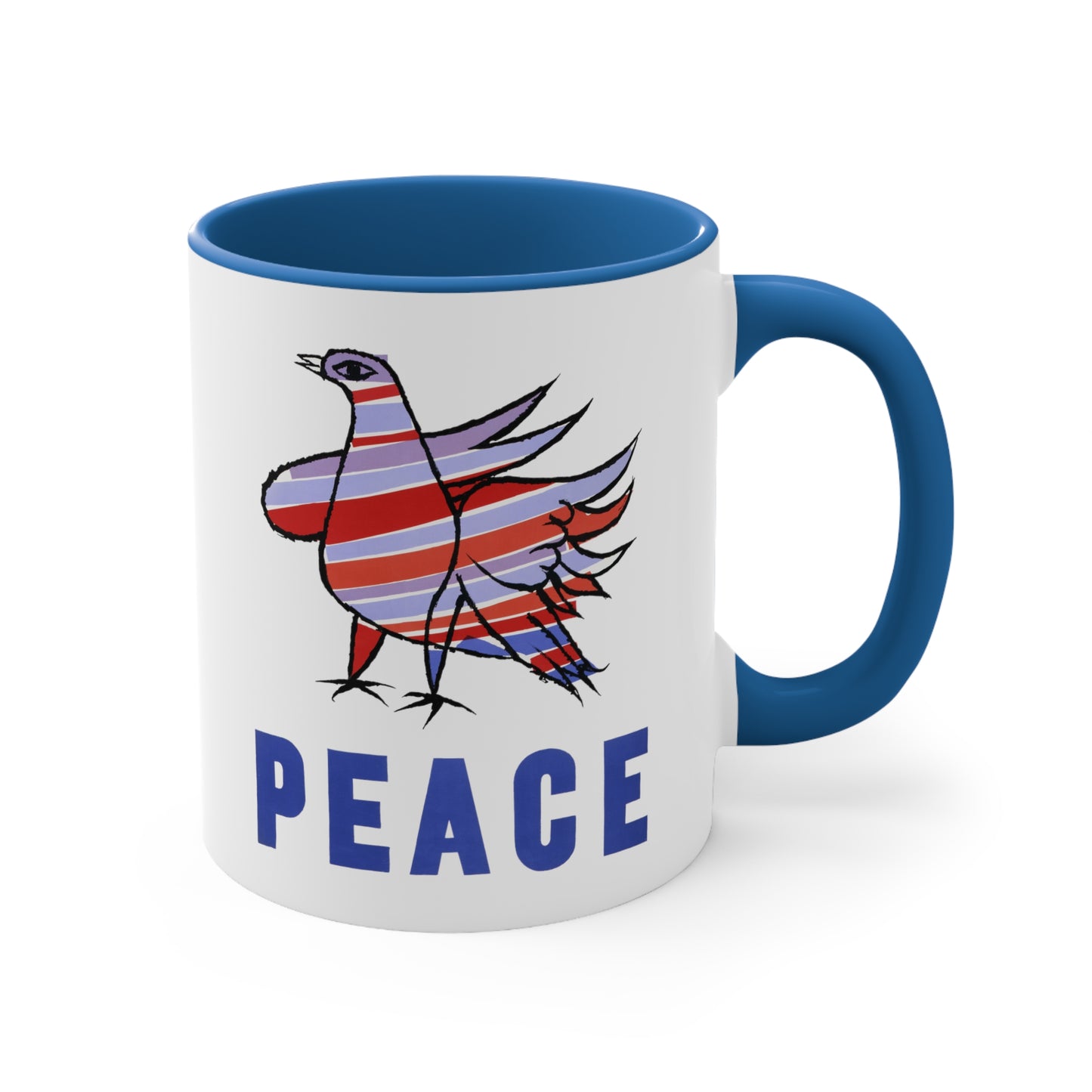 Peace Dove Accent Coffee Mug, 11oz