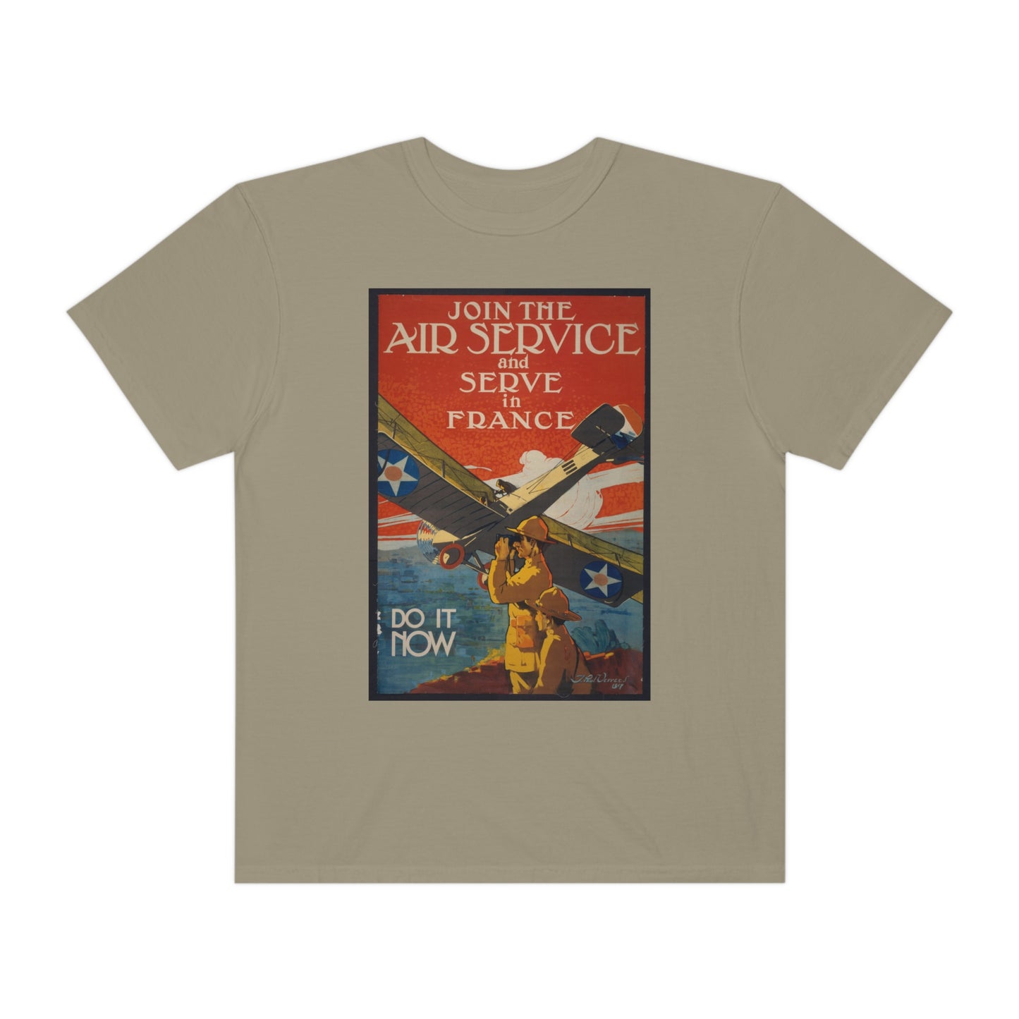 'Serve in France' Propaganda Print Shirt