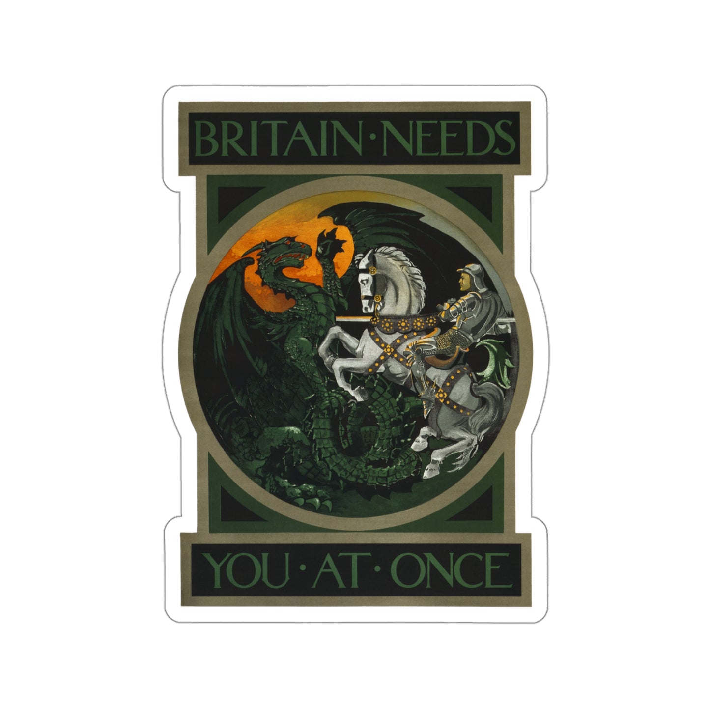 Vintage 'Britain Needs You' Sticker