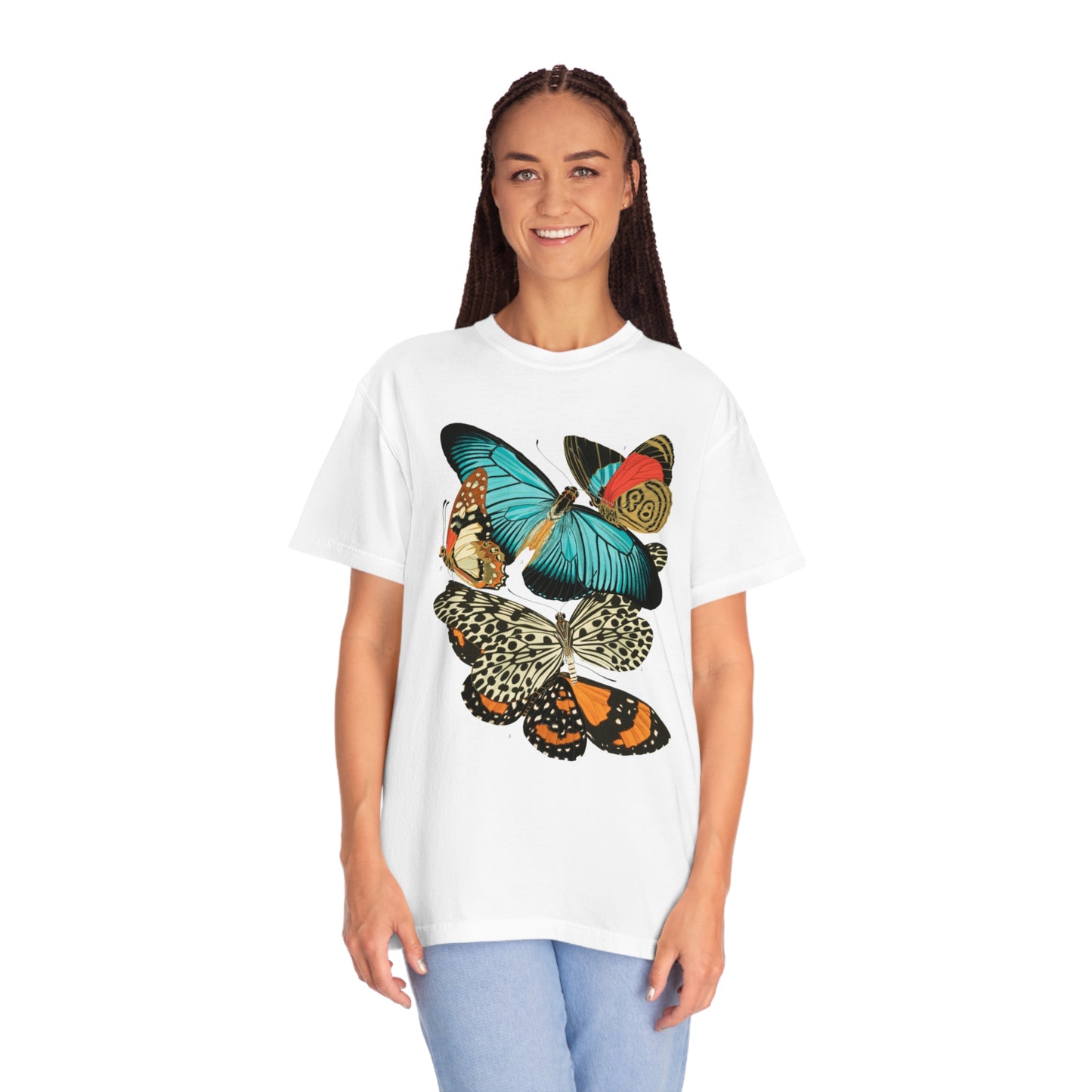 Art Deco Butterfly Print Shirt