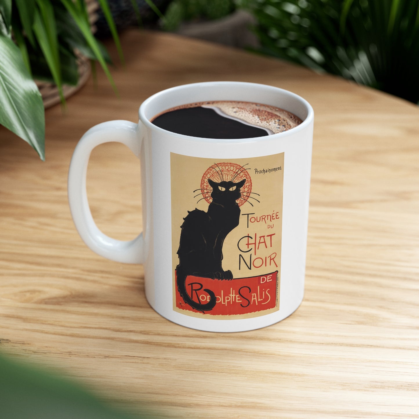 'Le Chat Noir' Ceramic Mug 11oz