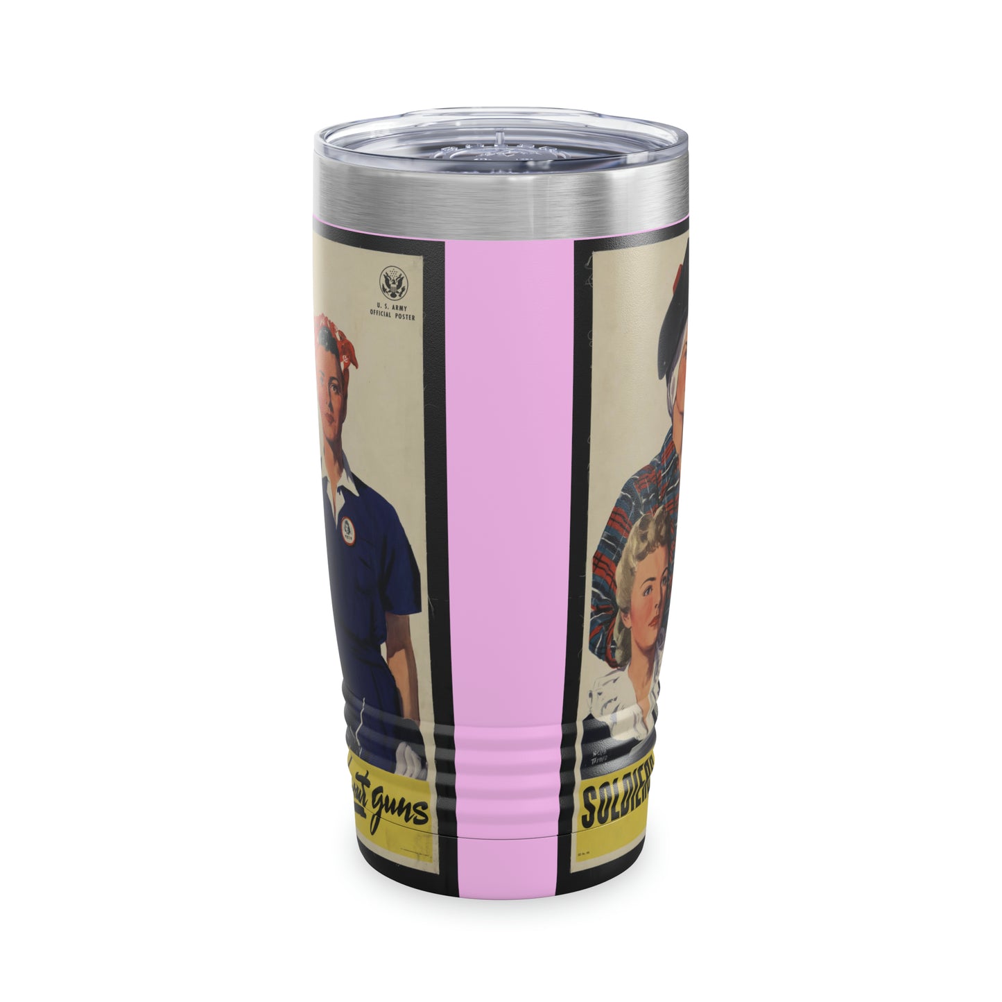 Vintage 'Soldiers Without Guns' Ringneck Tumbler, 20oz