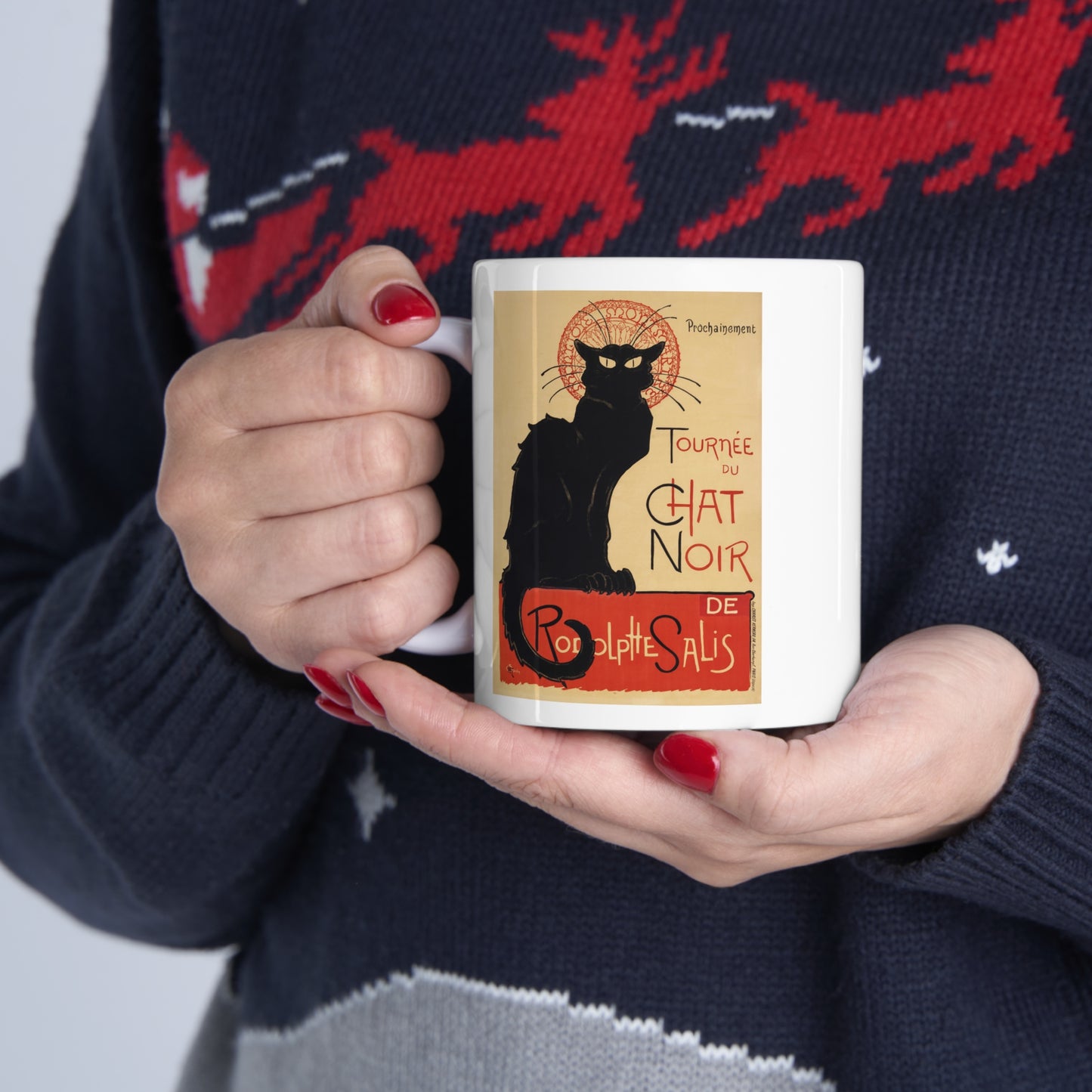 Chat Noir Ceramic Mug 11oz