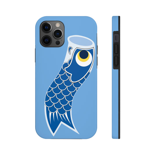 Blue Koinobori (Carp Streamer) Tough Phone Cases