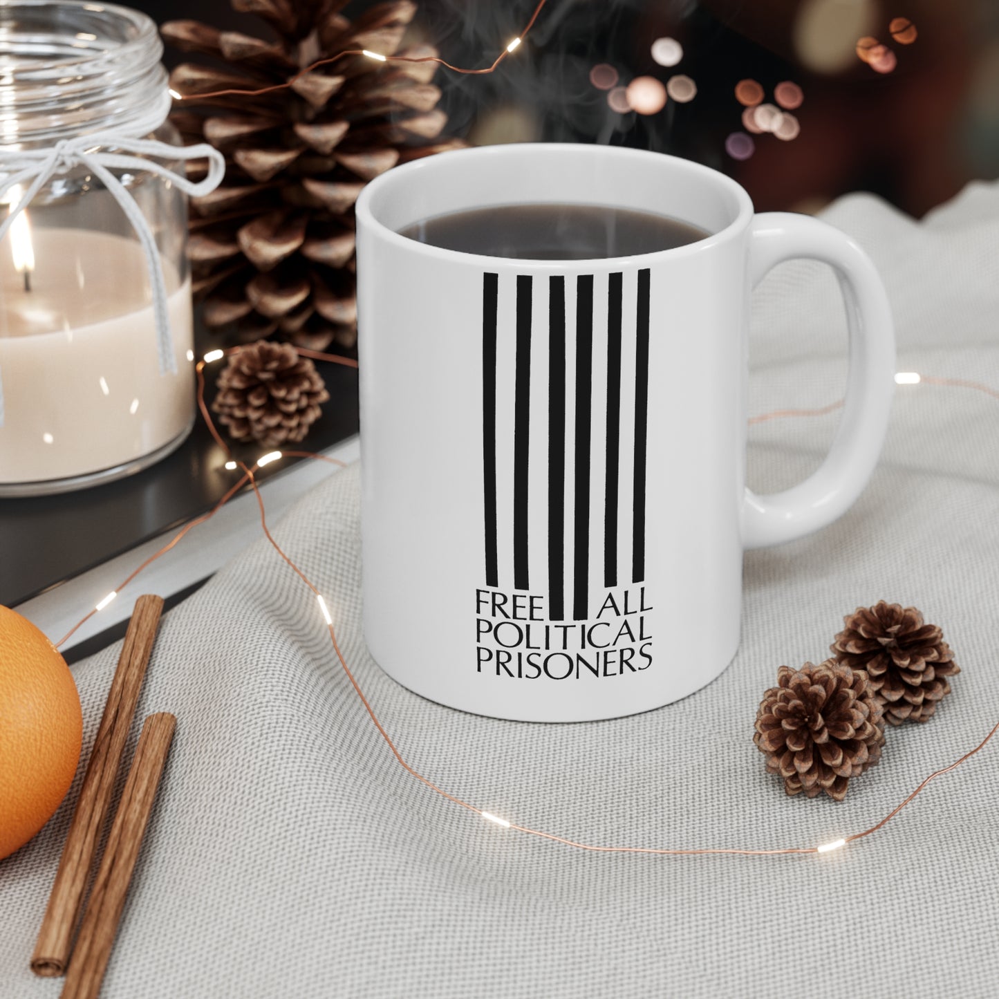 'Free All Political Prisoners' Ceramic Mug 11oz