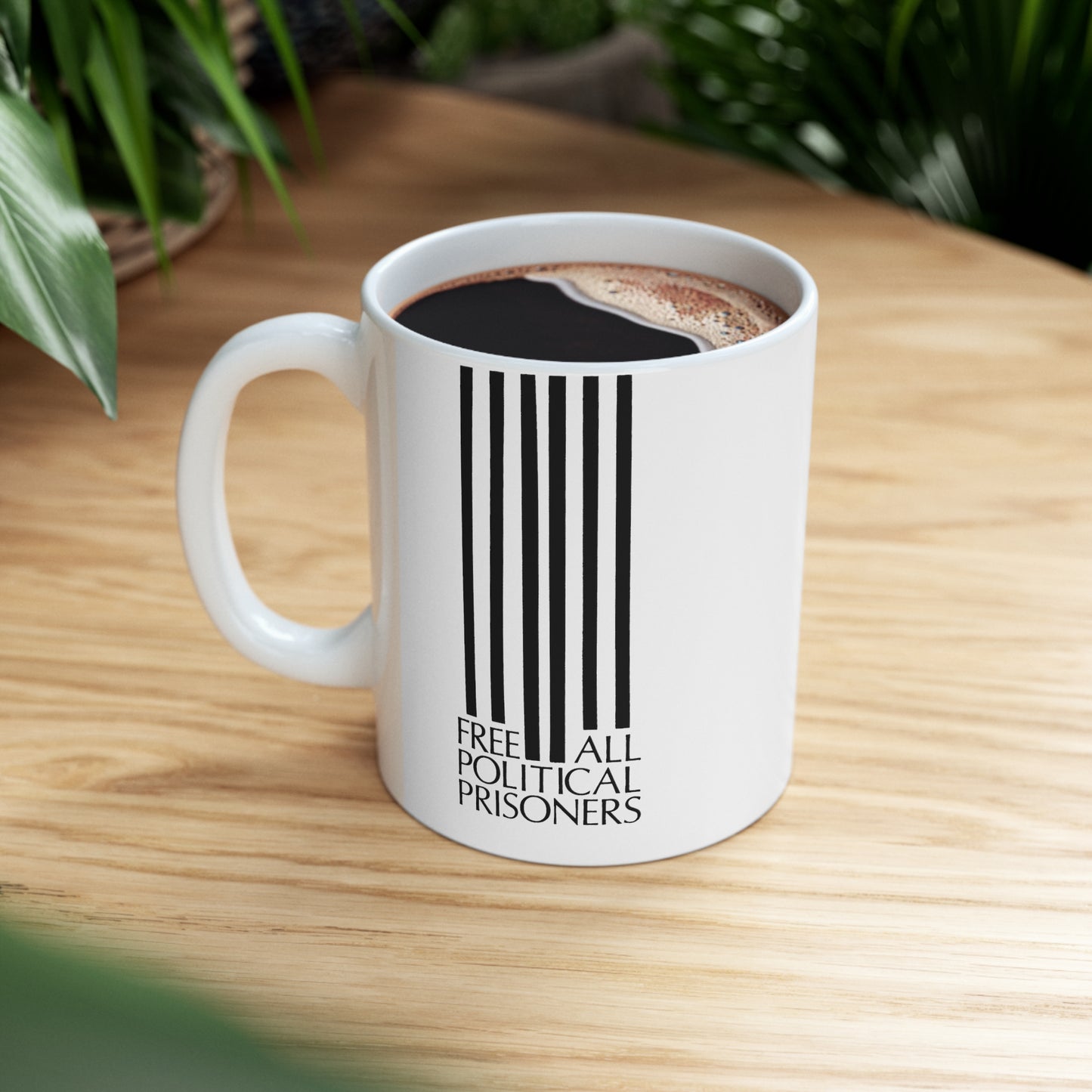 'Free All Political Prisoners' Ceramic Mug 11oz