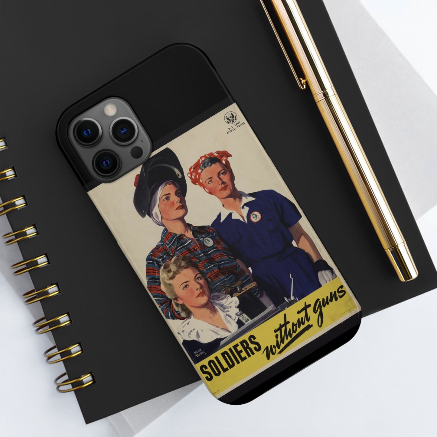 Vintage 'Soldiers Without Guns' Tough Phone Cases